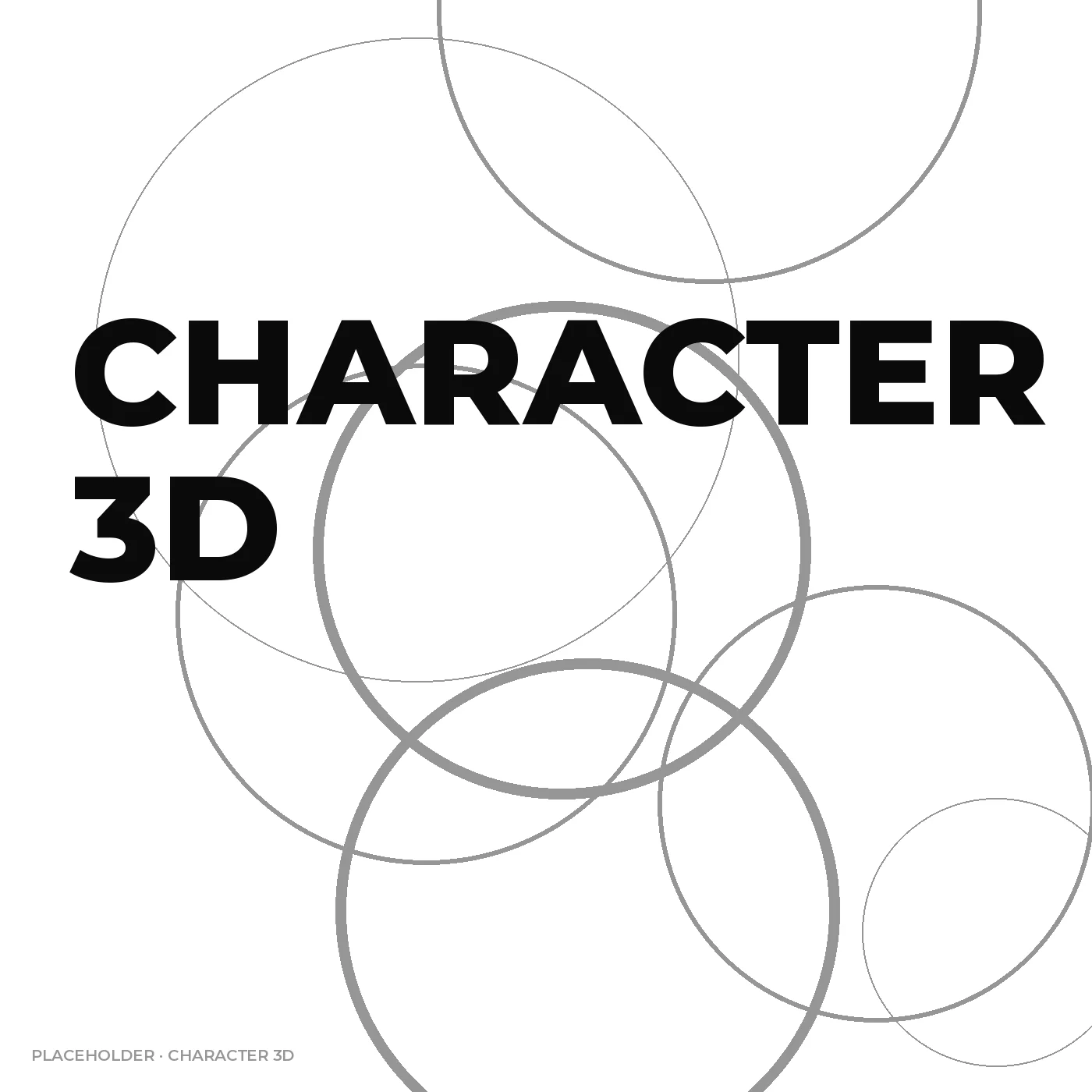Character 3D poster