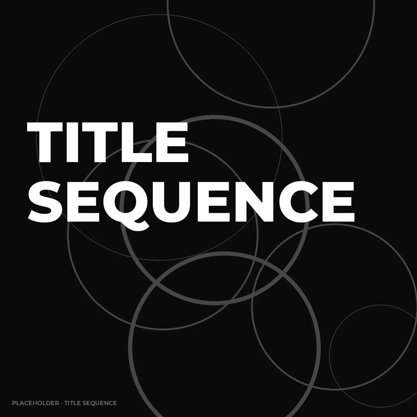 Title Sequence poster