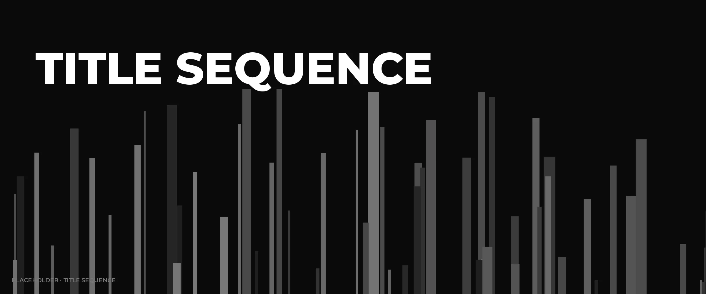 Title sequence frame