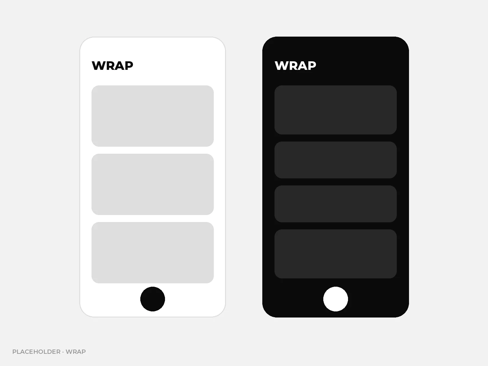 Two mobile screens of the Wrap recap